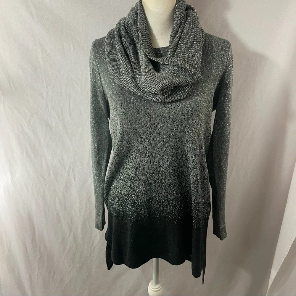 Apt. 9 ombré metallic sweater tunic top